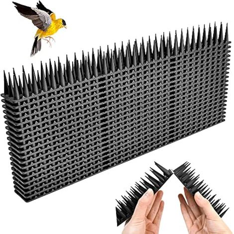 QINERSAW 20 PCS Pic Anti Pigeon Plastique 8.6m Pointes d'Oiseaux en Plastique Pique Anti Pigeon Fenetre Pique Anti Pigeon Balcon Pic Anti Chat Anti Pigeons pour Balcon pour Repousser Pigeon Hirondelle (1/5)