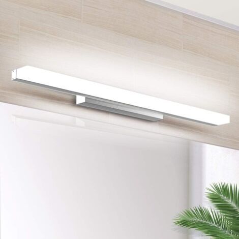 Vtizikl Lampe Miroir LED 40CM, Applique Salle de Bain 9W 6000K Lampe Miroir pour Salle de Bain Miroir LED IP44 Applique LED Lampe Salle de Bain Moderne Blanc Neutre (1/5)