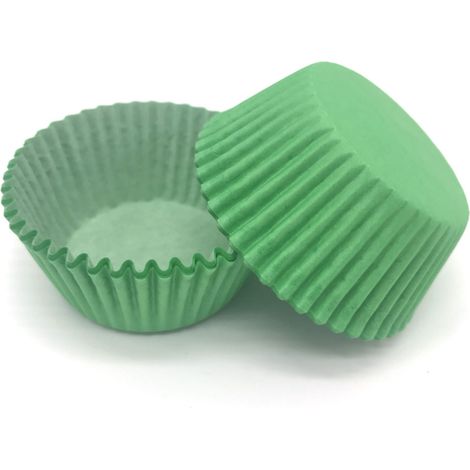 Moldes antiadherentes para cupcakes, juego de 100 unidades, resistentes al calor, de 6,8 cm de diámetro, ideales para fiestas y talleres de repostería infantiles. (1/5)