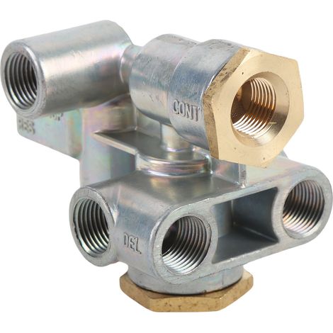 Ortviai Valve de commande de frein à ressort pour remorque – Modèle 110500 – Étanche, sécurité renforcée, raccords 3/8 po