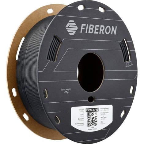 Polymaker FG07001 Fiberon™ PA612-CF15 Filamento per stampante 3D PA612-CF Rinforzato in fibra di carbonio 1.75 mm 500 g (1/4)