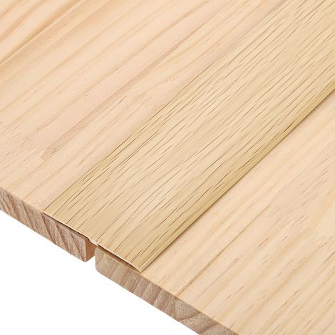 Profilés De Transition En T, 1M x 5cm (L x W) Bande De Sol En PVC Autocollante Bordure De Sol Pour Joints De Sol Portes, Grain De Bois Érable (1/5)