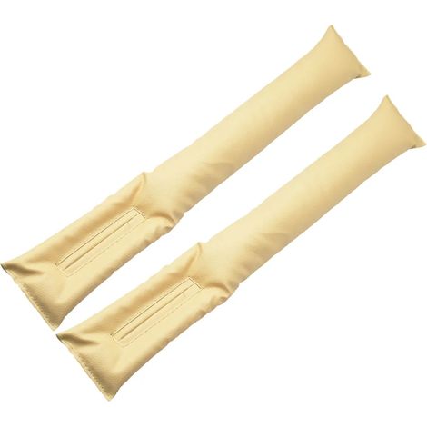 (Beige) Lot de 2 bandes de remplissage universelles en cuir PU pour sièges auto, anti-fuite et anti-chute, accessoires intérieurs auto - Organisateur (1/5)