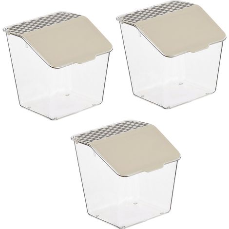 Pot à ail mural élégant et transparent, idéal pour ranger l'ail et les oignons dans la cuisine (lot de 3). (1/5)