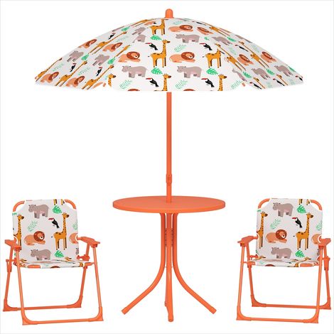 Ensemble table et chaises enfant Salon de jardin enfant pliable (1/5)