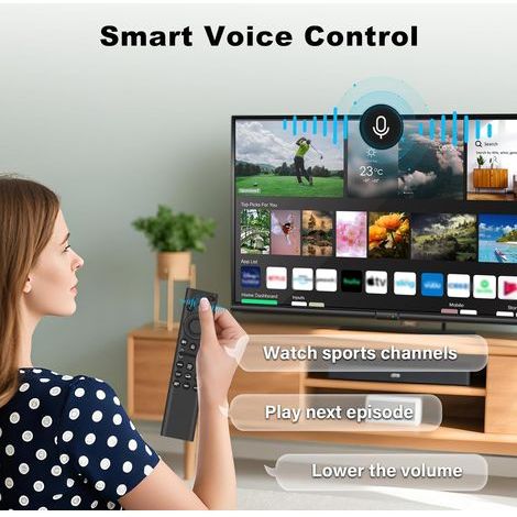 Télécommande de rechange pour Samsung BT-1890A Télécommande à commande vocale et multicompatibilité, universelle compatible avec Samsung 2021-2023 Neo LED Smart 4K HD TV
