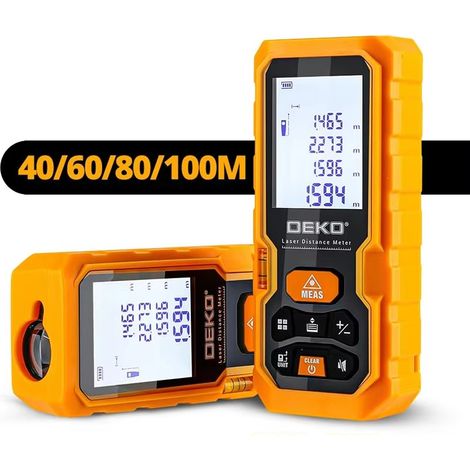 Télémètre laser compact 40/60/80/100 m – appareil de mesure laser portable