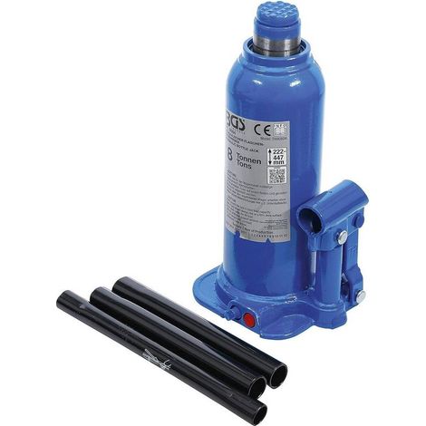 Cric à Vérin Hydraulique 8 t - 139 x 128 x 243 mm - Acier Robuste - Levage Puissant et Sécurisé - D-Work (1/5)