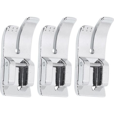 Lot de 3 pieds-de-biche linéaires en acier inoxydable résistant à l'usure, outils de couture pour remplacer les anciens accessoires de machine à coudre (1/5)