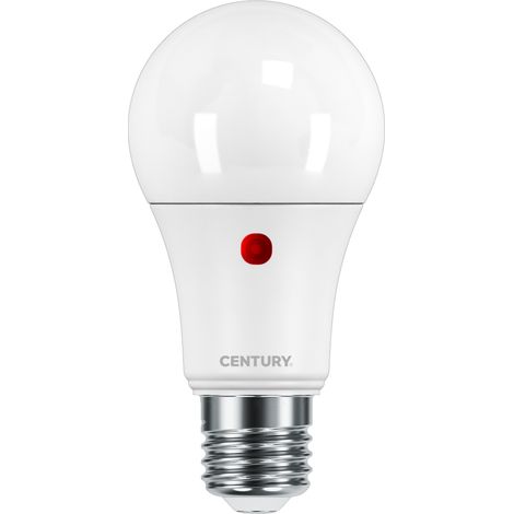 Lampadina led con sensore crepuscolare 11w e27 4000k century - g3c-112740
