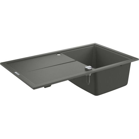 Grohe Lavelli - Lavello composito K400 con scarico automatico, 86x50 cm, granito grigio 31640AT0 (1/4)