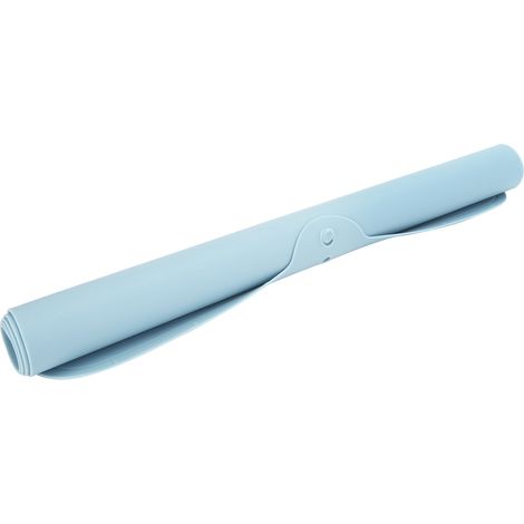 Tapis de pétrissage en silicone bleu, antiadhésif, pour pâte à biscuits épaisse, ustensiles de cuisine et de pâtisserie (1/5)