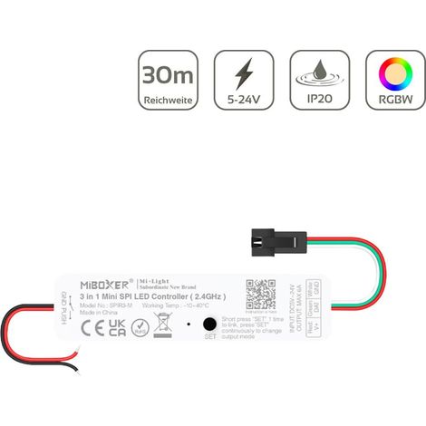 MiBoxer Mini Pixel LED Controller 3in1 SPI 2.4GHz SPIR3M (1/4)