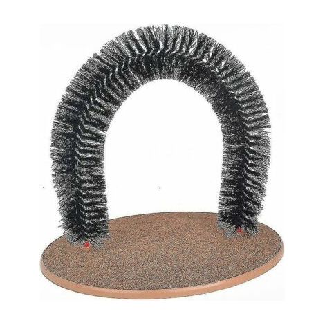 Arch Pet Cat Auto Groomer Avec Base Ronde En Molleton Chat Jouet Brosse Jouets Pour Animaux De Compagnie Gratter Les Dispositifs (1/3)