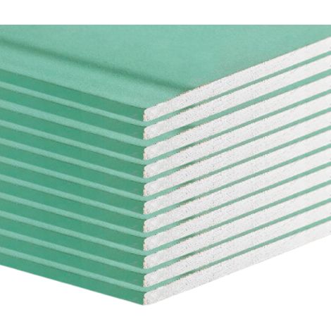 Lastra cartongesso h2 ba13 1200x2000 ambienti umidi confezione 12 pezzi