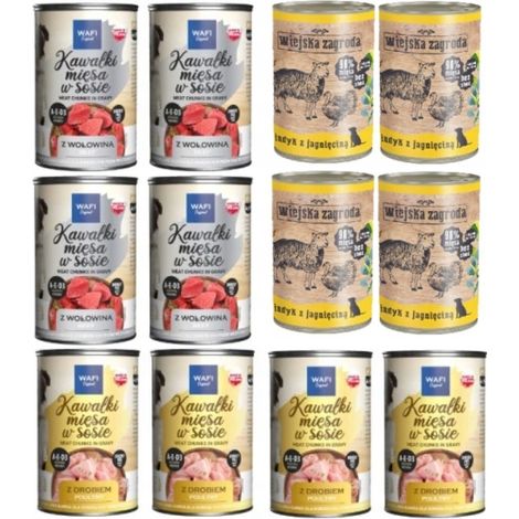 COUNTRY FARM WAFI Nassfuttermischung 12 x 400 g