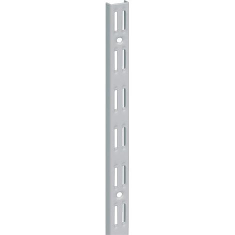 CREMAGLIERA BINARIO DOPPIO - 100 CM. - GRIGIO ALLUMINIO