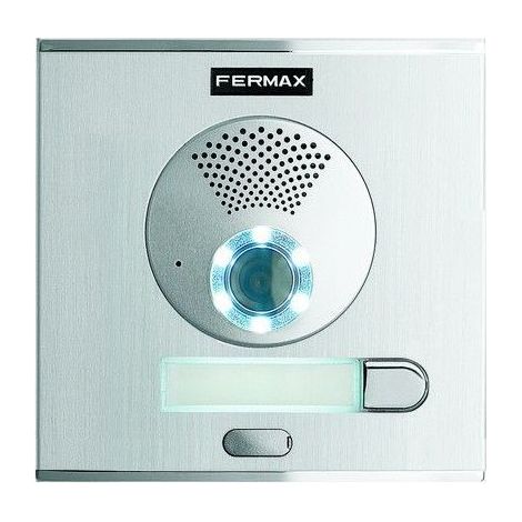 FERMAX 40708  Placa CITY S1 CP101 DUOX PLUS en aluminio anodizado para viviendas, apertura de la puerta, llamada a conserje