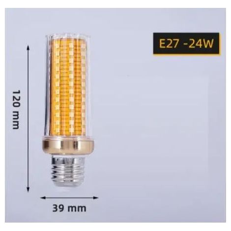 Lampes de croissance pour plantes Ampoule LED (24W, blanche) en forme de bougie, idéale pour la décoration intérieure. (1/5)