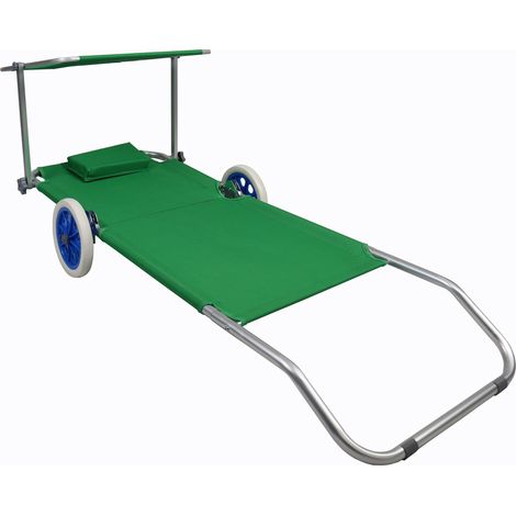 Techo de las ruedas de la silla de la tumbona de la tumbona 165x16x65 - VCM