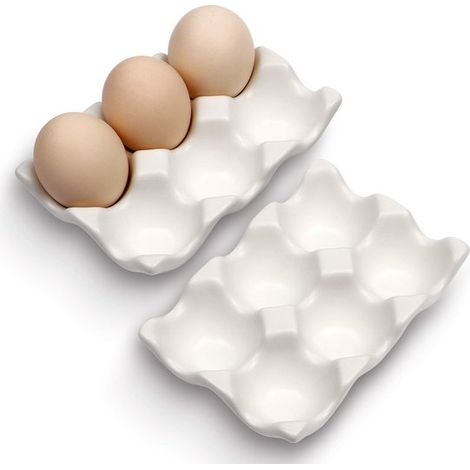 Plato de madera de doble cara para huevos del diablo, tabla de cortar, apto para cocinas domésticas (43,18 x 17,88 cm, 18 agujeros) (1/4)