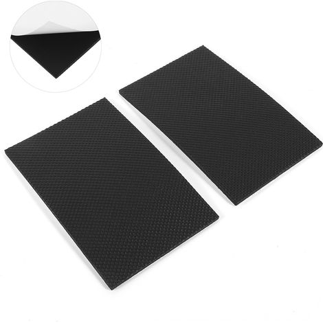 2 Pièces Protections de Sol Adhésives Anti-Dérapantes Noires pour Meubles, Coussinets EVA pour Canapé Table Chaise