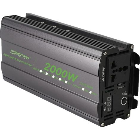 Inversor de onda sinusoidal pura, compatibilidad de voltaje versátil, funcionamiento seguro, 2000 W-a, 12 V-a, 220 V 50 Hz-e (1/2)