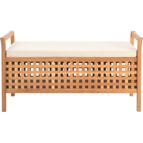 Maison Exclusive - Cassapanca 93x49x49 cm in Legno Massello di Noce