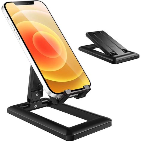Support pour téléphone portable, support portable pour smartphone multi-angles réglable ultra-léger, support universel pour téléphone portable de bureau (1/5)