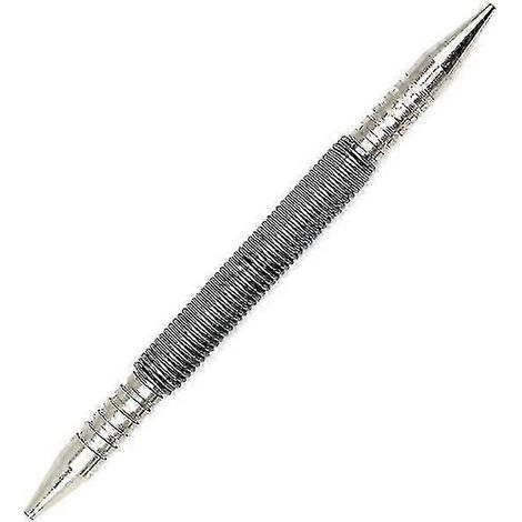 Outil compact à double tête pour poinçonner le centre du métal, enfonce-clous à ressort, sans marteau, idéal pour le travail du bois, la menuiserie et le bricolage. (1/4)