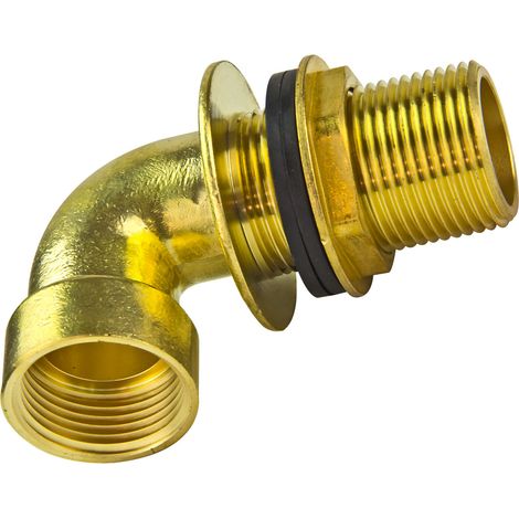 Fassverschraubung Regentonnenverschraubung Winkel 90° IG 1 x AG 1 (1/2)