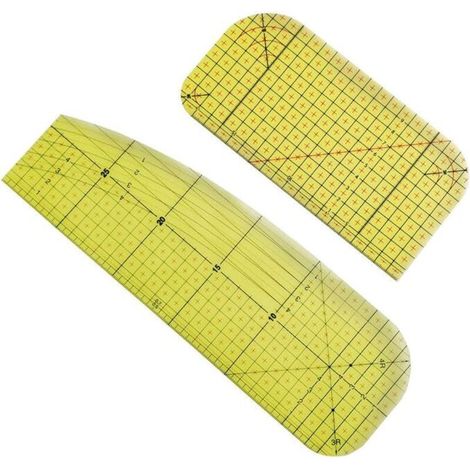 20 X 10 cm, 30 x 10 cm, Règle de Repassage à Chaud,  Règle de Patch, Règle de Tissu de Repassage, Règle de Couture en Résine, Règle de Repassage, Ironing Ruler, Utilisée pour Une Mesure Précise, Outil (1/5)