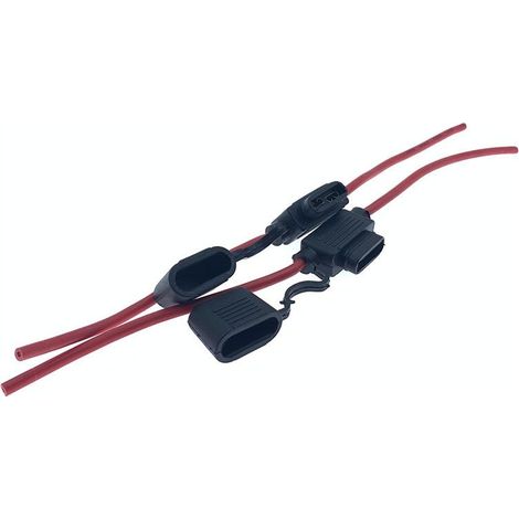 Kfz-Sicherungskasten mit Kabel, reines Kupfer, wasserdicht, für Lkw, Motorrad-Elektromotor, 30 A 15 A, modifizierte mittlere Größe -- JB1056-2P