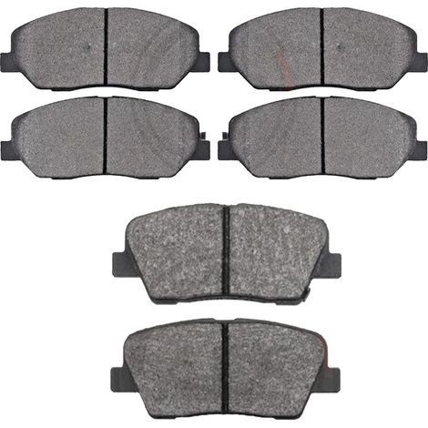 KIT PASTIGLIE FRENO ANTERIORI E POSTERIORI compatibile con HYUNDAI i20 (PB,PBT) / PASTIGLIE FRENANTI AUTO OEM FDB1955,FDB4235 / SOSTITUZIONE DIRETTA / BASSA POLVERE / SILENZIOSO (1/4)