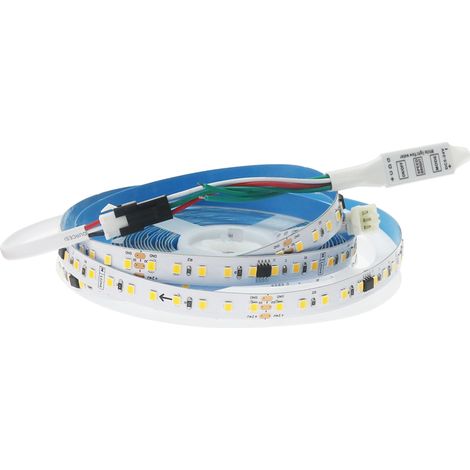 Tira de Led Digital 24V Dc Smd2835 Pointes Ip20 120 Led/m 5 Métros 3000K - Ledme - LM2383 (1/4)