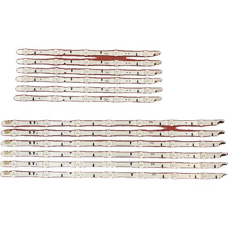Striscia LED per televisore, Materiale: Rame, Dimensioni: 1026 mm, Tensione: 3V, Numero di LED: 12, Compatibilità: Per alcuni modelli di televisore (1/5)
