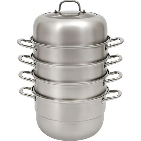 Cuit-vapeur, 5 niveaux, capacité de 9L, Argent (1/2)