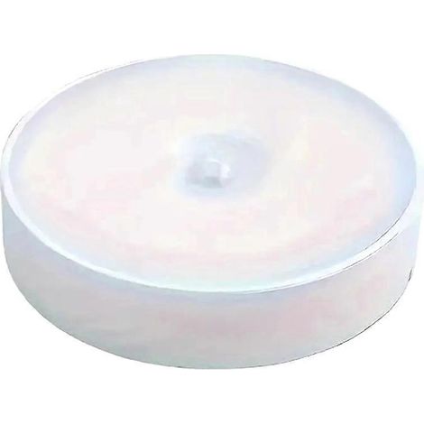 Veilleuse ronde sans fil avec détecteur de mouvement, rechargeable par USB, applique murale LED pour chambre, escalier ou dressing. (1/5)