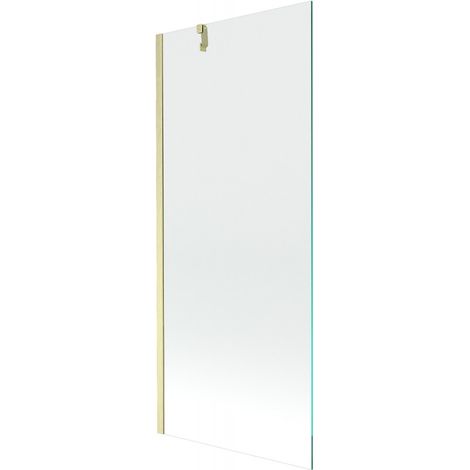 Paroi de baignoire à 1 vantail Mexen Next 80 x 150 cm, transparent, or brossé - 895-080-000-00-00-55 (1/5)
