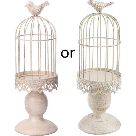 Kerzenständer in Vogelkäfig-Optik aus Metall für Hochzeiten, als Erinnerungsgeschenk für frisch vermählte Paare