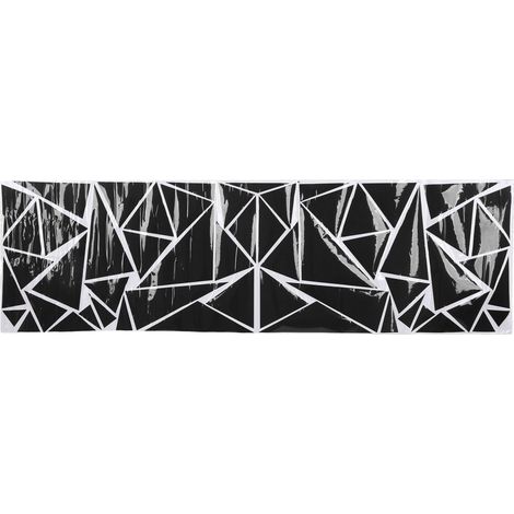 Triangle voiture décoration autocollants universel 200x60cm bricolage carrosserie autocollant adapté pour SUV camion noir (1/5)