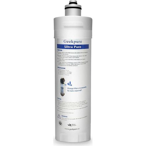 Filtre de rechange pour système de filtration d'eau sous évier ultra pur à 4 étapes (1/4)