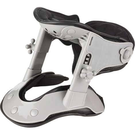 Irovami Dispositif de traction cervicale, collier d'étirement cervical ajustable pour un meilleur alignement de la colonne vertébrale, soulagement et soutien des douleurs cervicales (1/5)
