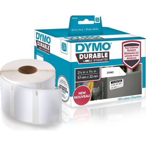 DYMO LW - LW Durable Labels - 32 x 57 mm - 1933084 Blanc Imprimante d'étiquette adhésive