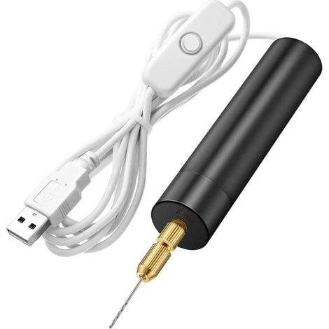 Set di mini trapani elettrici di precisione con filo, modello 2, per resina e creazione di gioielli. (1/2)