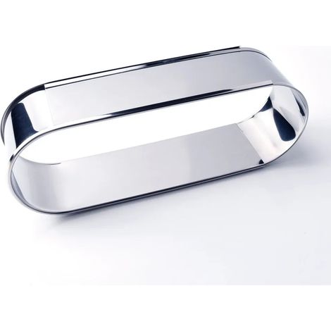 Moldes para hornear - Molde ovalado de acero inoxidable para pan - Molde robusto y ajustable para pan - Ideal como molde para pasteles o pan navideños - Para hornear en Navidad y durante todo el año.