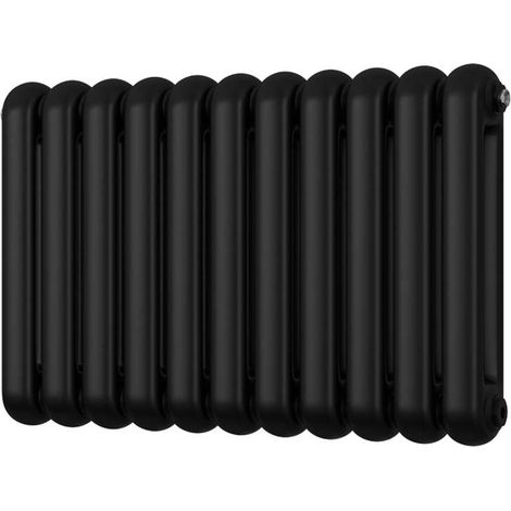 Sherwood - Black Round Top Column Radiator H500mm x W785mm 2 Column (1/3)