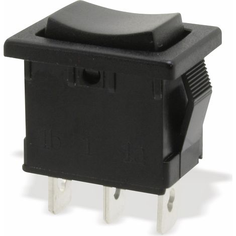 DONAU ELEKTRONIK Interrupteur à bascule 1-pôle (I)-0-(II), à impulsion avec position centrale