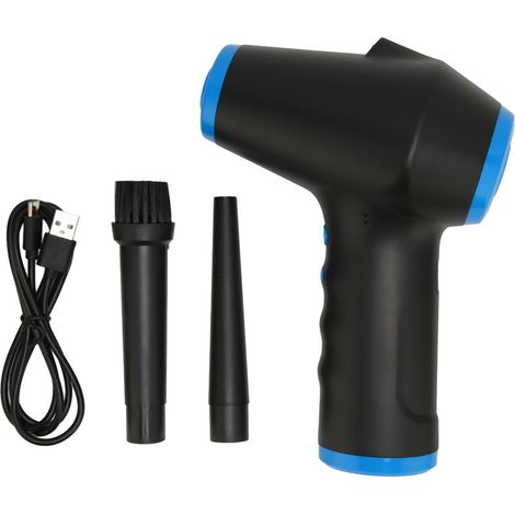 Souffleur d'air électrique sans fil rechargeable 5000mAh, nettoyeur à air comprimé pour clavier d'ordinateur et voiture (1/5)