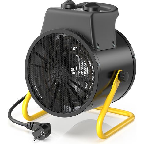 Gebläseheizer 2000W - Sparsamer Gebläseheizer, ideal für Werkstatt & Baustelle, verstellbarer Winkel & Thermostat - DAHTEC